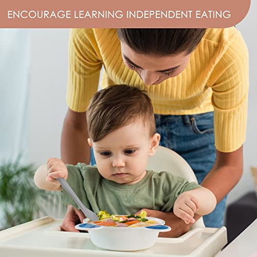 6-Piece Soft Silicone Baby Feeding Spoons for Stage 1 Infant Training