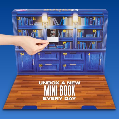 Miniature Book Advent Calendar - 24 Days Countdown with 18 Mini Books