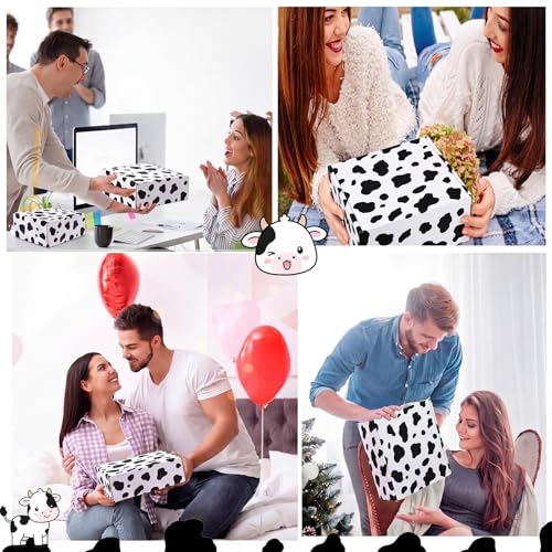Landical 59 Pcs Cow Gift Set for Women - Cow Theme Holiday Cozy Kit