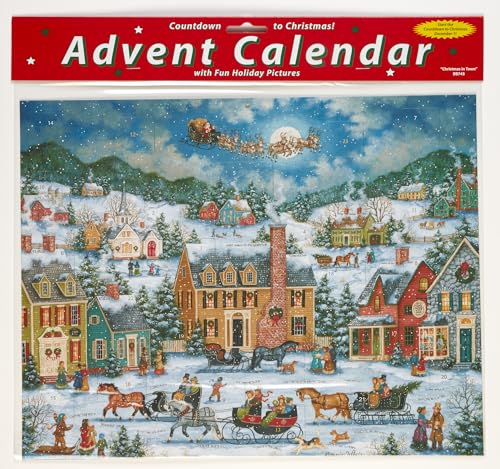 Vermont Christmas Company Advent Calendar - Holiday Pictures, 11x14 Inches, Countdown to Christmas
