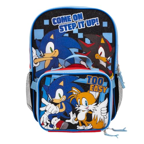 16-Inch Character Print School Backpack and Insulated Lunch Box Set