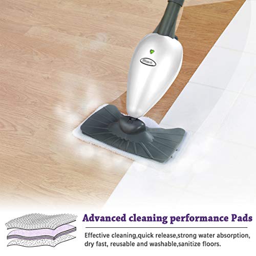 Microfiber Steam Mop Replacement Pads for Rectangle Steam Mops, 4 Pack
