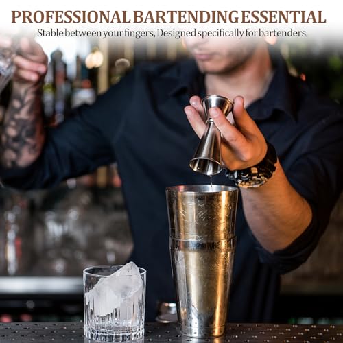 Ninsula 2-Pack Cocktail Jiggers Set — Premium 304 Stainless Steel Bar Tools for Professional Mixology