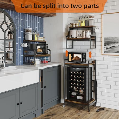Mini Fridge Stand with Storage & Pegboard - Kitchen, Office, Dorm Organizer