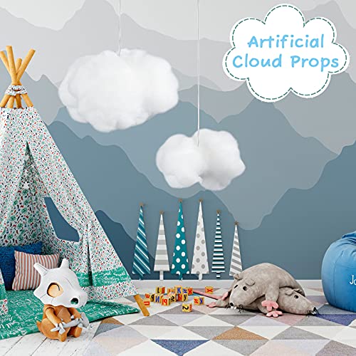 6-Piece Artificial Hanging Cloud Props for Ceiling Party Decor