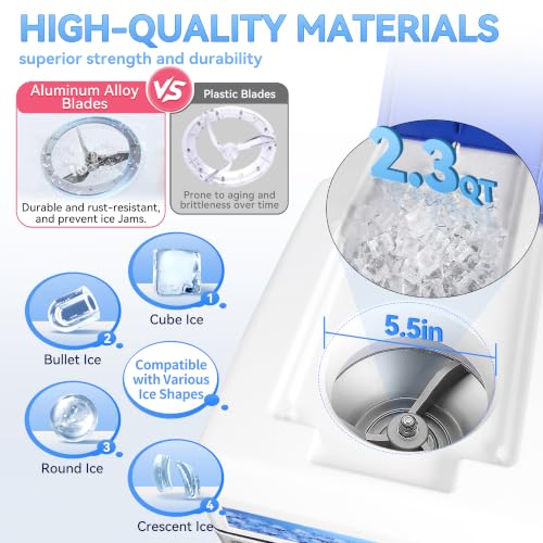 Vtsmax 2.3Qt Ice Shaver Machine 250W Snow Cone Maker for Commercial Use