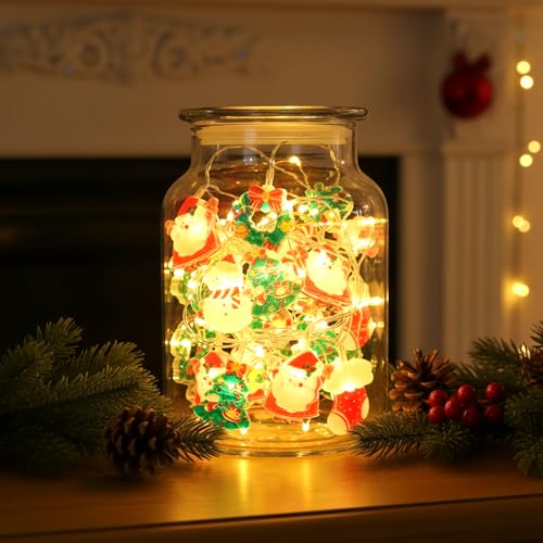 Gooyule Christmas String Lights 10 ft 20 LED Battery/USB Fairy Lights