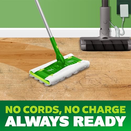 Swiffer Hair Magnet Deluxe Starter Kit with Collapsible Pole and Cloths