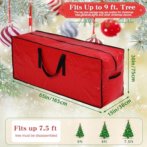 Extra Large Christmas Tree Storage Bag for 9 Ft Trees Waterproof