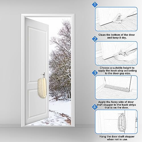 30-Inch Weighted Under Door Draft Stopper - Triangular Draft Blocker