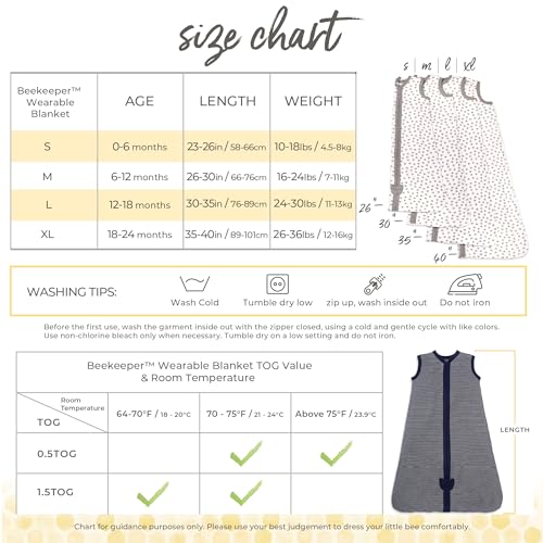 Burt's Bees Baby Organic Cotton Wearable Blanket - Beekeeper Sleep Sack