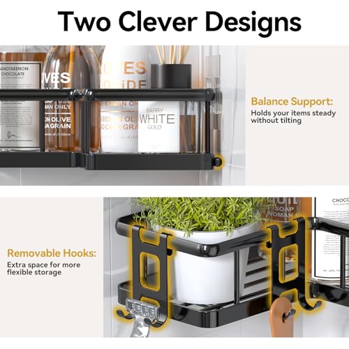 Corner Shower Caddy Adhesive 2 Pack Rustproof Stainless Steel Storage Shelf