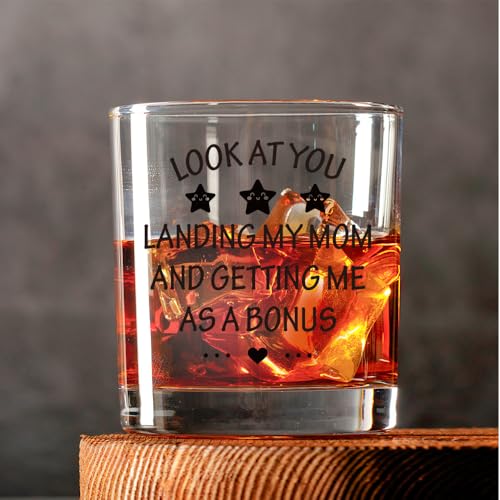 Fatbaby Stepdad Whiskey Glass 10oz – Funny Gift from Stepdaughter Stepson