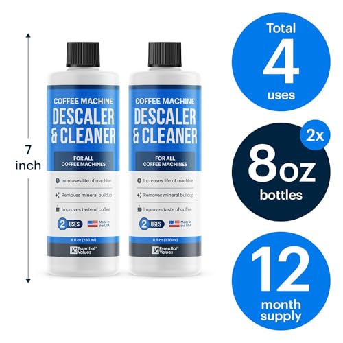 Universal Coffee Machine Descaling Solution & Cleaner - 2 Pack (4 Uses)