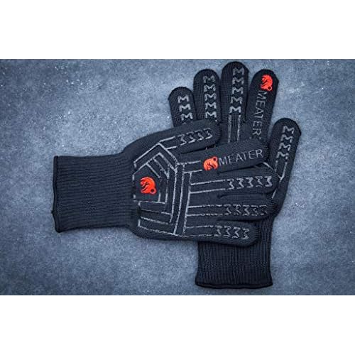 MEATER Cooking Gloves: for Grill, Smoker, Oven, and Baking | Non-Slip, High-Temperature Protection, Extra Long Cuffs | Great Gift