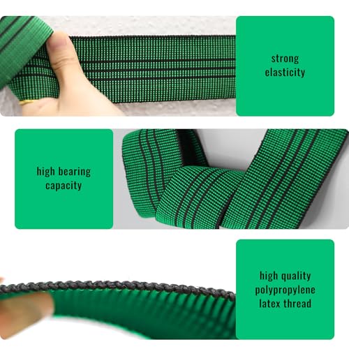 Elastic Upholstery Webbing for Chair and Sofa Repair, 2 Rolls, 12 Yards