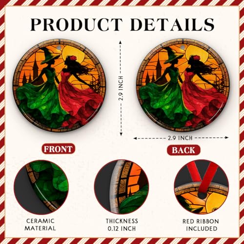 Witch Sister Ornament 2026 Gothic Christmas Decor Keepsake Gift
