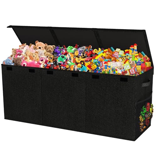 Extra Large Collapsible Toy Chest Storage Organizer with Dividers