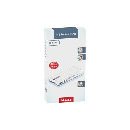 Miele HEPA AirClean SFHA50-2 Vacuum Filter, 12 Month Lifespan, With TimeStrip Filter Change Indicator - XL Pack For 2 Years of Clean Air