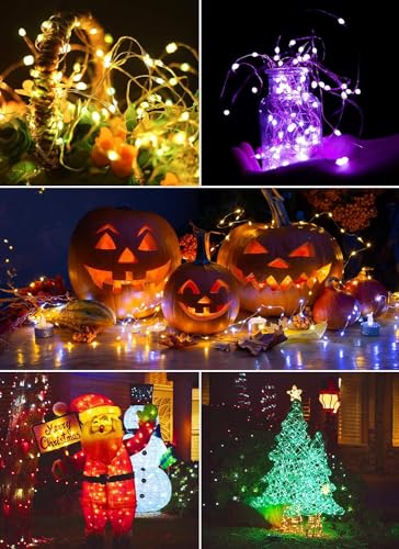 Minetom 33ft Color Changing LED Fairy String Lights with Remote
