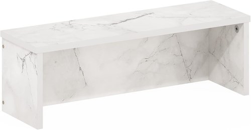 Furinno Helena Kitchen Organizer Shelf - Stackable Design, 18-Inch, Marble White Finish