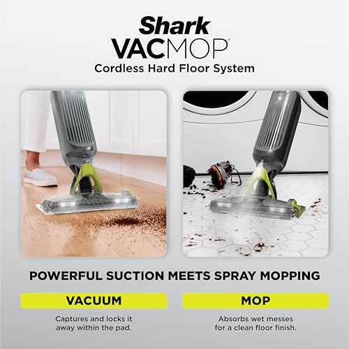 Shark VACMOP Cordless Vacuum and Spray Hard Floor Cleaner VM252
