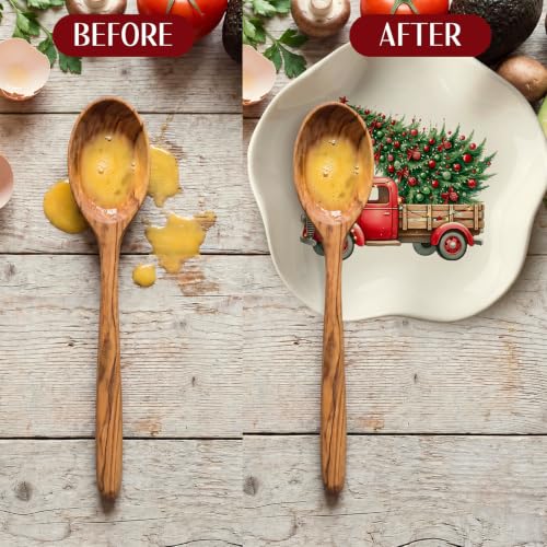 Acellegic Red Truck Ceramic Spoon Rest 5.3 Inch – Stove Top Countertop