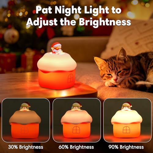 Santa Silicone Night Light - Licensed Christmas Decor & Gift