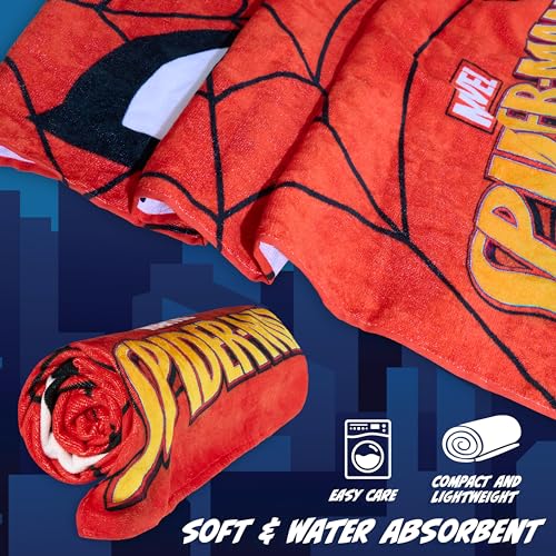 Disney Stitch Kids Beach Towel - Quick Dry, 55x27” for Pool & Vacation, Red Spiderman Variant