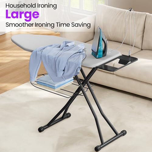 Extra Wide Ironing Board, 18x47 Inch Heavy Duty Foldable Ironing Station