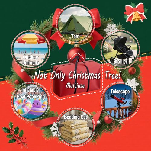 Christmas Tree Storage Bag Heavy Duty 600D Oxford for 3-5ft Trees