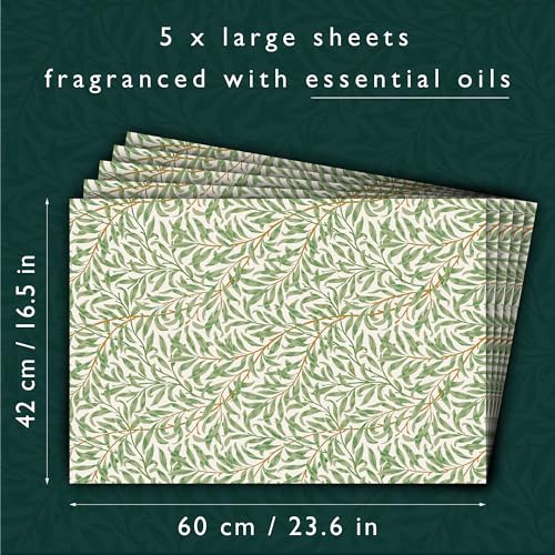 Fresh Linen Scented Drawer Liners - 5 Large Sheets for Clothes Storage
