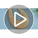 Carved Wooden Maui Fish Hook Wall Decor - 11.8" Polynesian Tribal Art