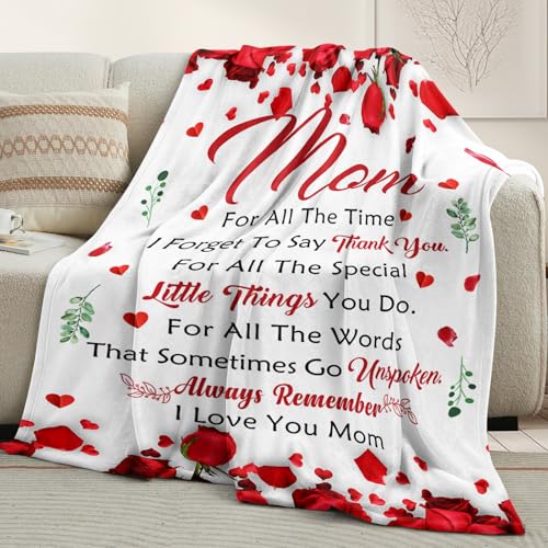 Gifts for Mom from Daughter or Son - 60x80 Mom Blanket - Birthday Gift for Mom - Variation of Gifts for Mom / 60x80