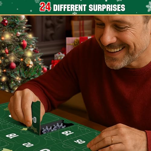 Golf Advent Calendar 2026 for Men – 24 Days of Golf Accessories Gift Set