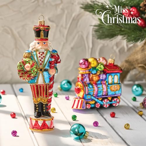 Miss Christmas 2026 Sweet Dreams Express Holiday Glass Ornament, Handcrafted in Poland