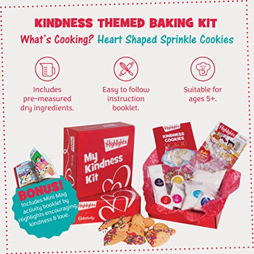Kids Cookie Baking Kit with Pre-Measured Ingredients & Cookie Cutter