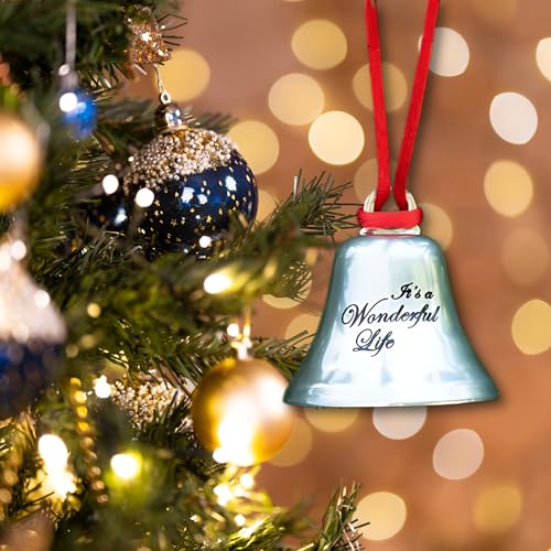 Steel Christmas Bell Ornament - It's a Wonderful Life Holiday Keepsake