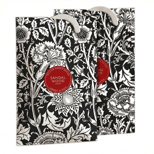 Scented Wardrobe Freshener Sachets - Sandalwood Floral Design (Pack of 2)