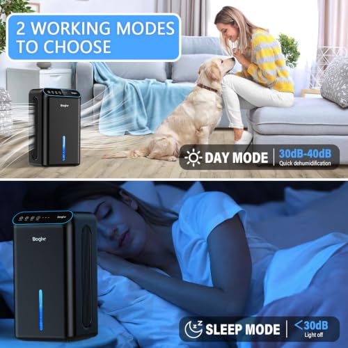 Small Home Dehumidifier 98oz with Drain Hose & 7 Colors for Bedroom