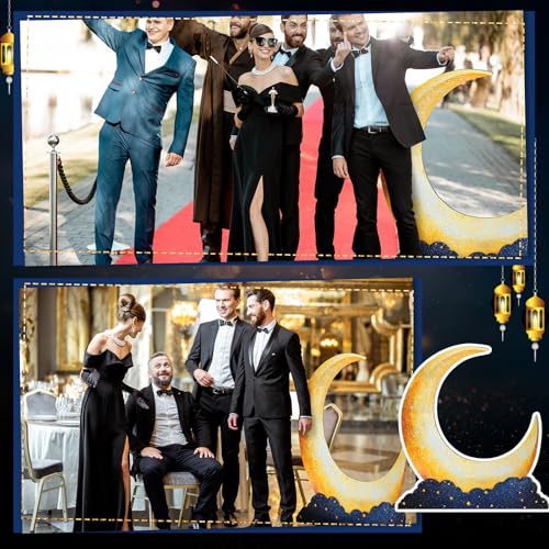 5ft Large Moon Stand-Up Cutout Prop - Starry Night Party Decoration