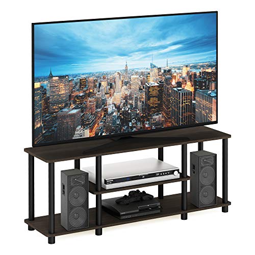 3-Tier TV Stand for TVs up to 50 Inch, Toolless Open Entertainment Center