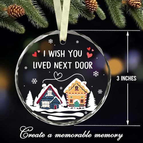 BSQUIELE Christmas Friend Ornament - Next Door Friendship Gift for Women