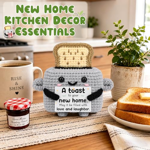 Handmade Crochet Toaster Decor - Cute New Home Gift Keepsake