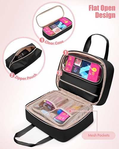 Discreet Toy Storage Organizer with Lockable Zipper and Detachable Pouches