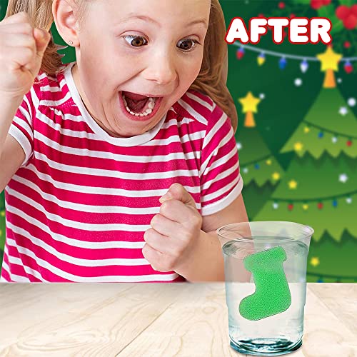 ArtCreativity 24 Pack Magic Growing Christmas Capsules - Foam Toy Party Favors