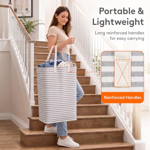 Lifewit 2-Pack 80L Large Collapsible Laundry Basket & Hamper