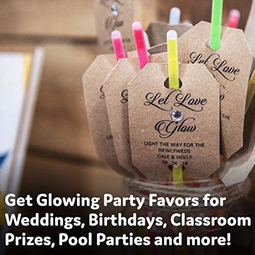 PartySticks Glow Sticks Party Supplies 100pk - 8 Inch in the Dark