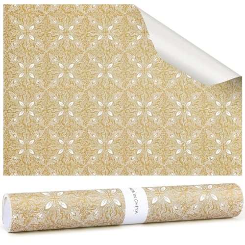 Scented Drawer Liners for Dressers - 10 Sheets Vintage Gold Floral Print