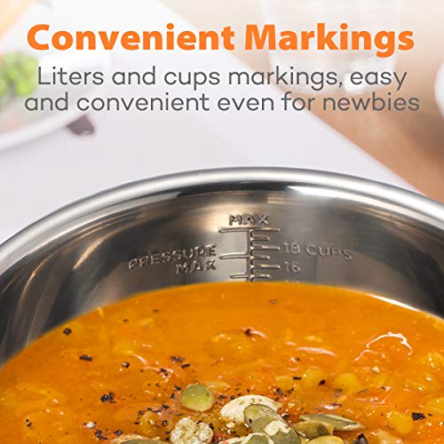 6.5 Qt Stainless Steel Pressure Cooker Inner Pot - Food Grade 304